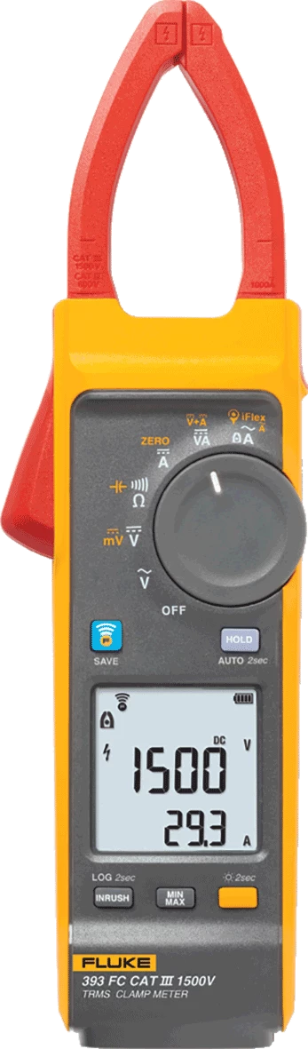 FLUKE 393FC CAT III 1500V TRMS WIRELESS CLAMP W/IFLEX