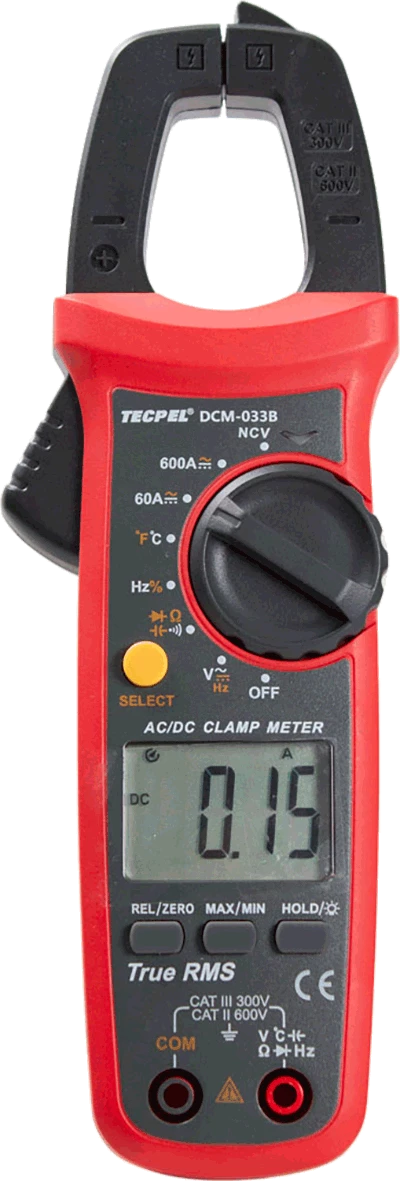 Tecpel DCM 033B TRUE RMS AC/DC CLAMP METER