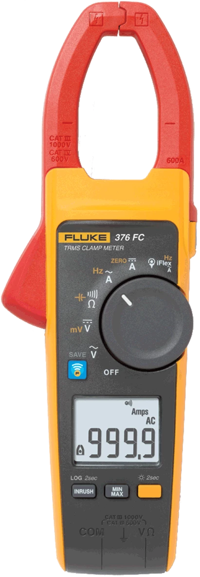 FLUKE 376 FC 1000A TRMS WIRELESS AC/DC CLAMP METER W/IFLEX