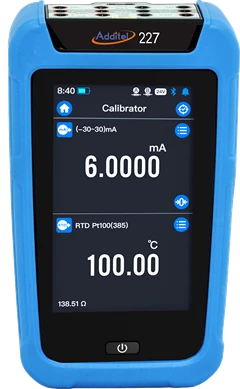 Additel ADT227-HART Multifunction Documenting Process Calibrator with HART communicator