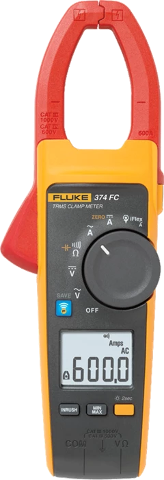 FLUKE 374 FC 600A TRMS WIRELESS AC/DC CLAMP METER