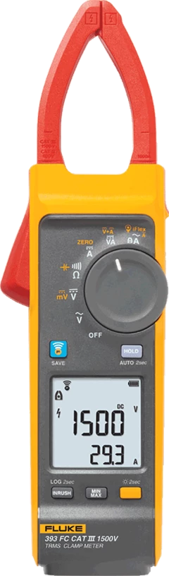 FLUKE 393FC CAT III 1500V TRMS WIRELESS CLAMP W/IFLEX