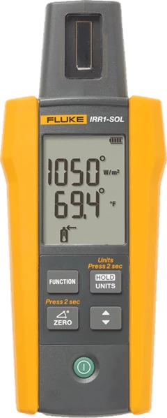 FLUKE IRR1-SOL,SOLAR IRRADIANCE METER,W/TEMP PROBE,CARRY CASE